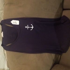 Womans tank top with anchor